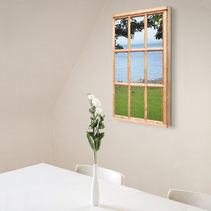 Impressão Em Tela O mar e a grama 3D efetuam a imagem da opinião da