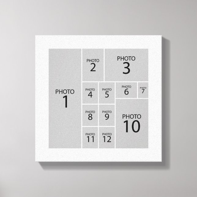 Impressão Em Tela O melhor criador de colagem Cria 12 fotos (Frente)