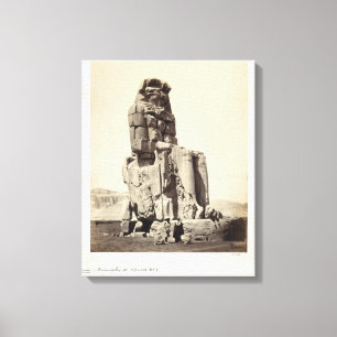 Impressão Em Tela "O Memnon vocal", estátua colossal de Amenhotep I