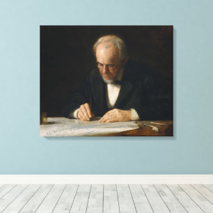 Impressão Em Tela O Mestre de Escrita por Thomas Eakins