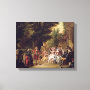 Impressão Em Tela O Minuet sob o carvalho, 1787