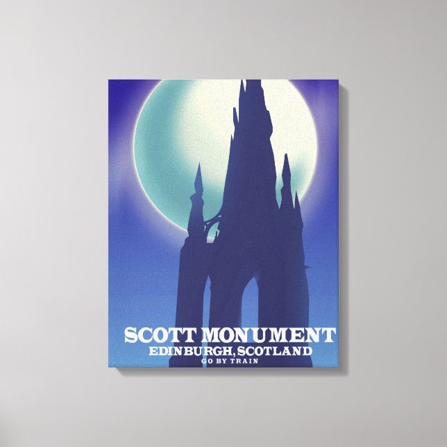 Impressão Em Tela O Monumento Scott, Edimburgo, Escócia (Frente)