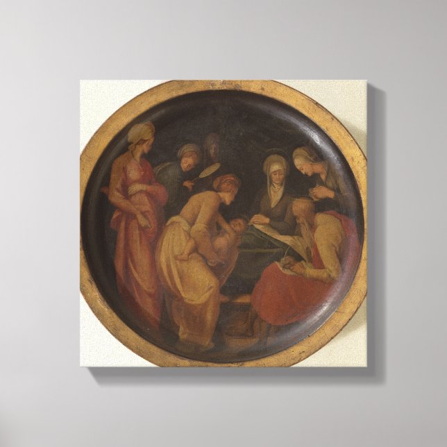 Impressão Em Tela O Nascimento das Ruas. John Baptist, c.1526 (óleo  (Frente)