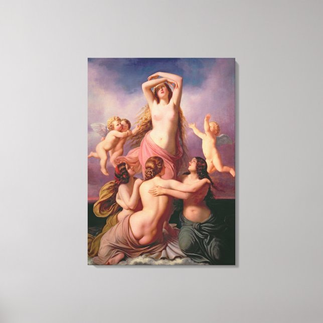 Impressão Em Tela O Nascimento de Vênus, 1846 (Frente)
