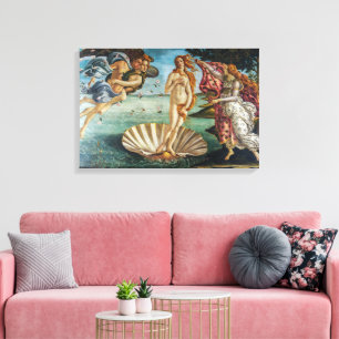 Impressão Em Tela O Nascimento de Vênus   Sandro Botticelli  