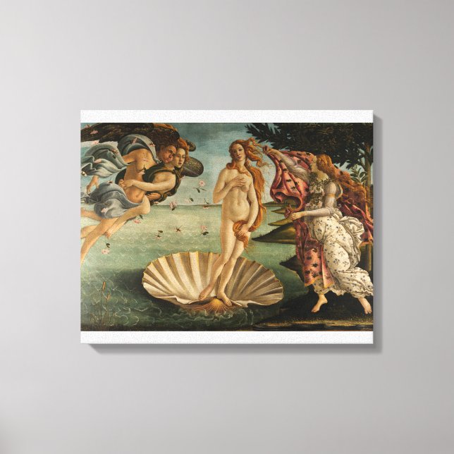 Impressão Em Tela O Nascimento de Vênus (Triptych) (Frente)