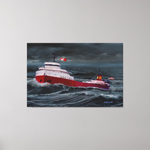 IMPRESSÃO EM TELA O NAUFRÁGIO DO EDMUND FITZGERALD