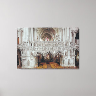 Impressão Em Tela O Nave e o interior de Eglise