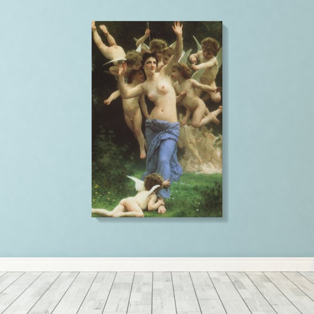 Impressão Em Tela O Ninho de Vespas de William Adolphe Bouguereau (Insitu(piso de madeira))