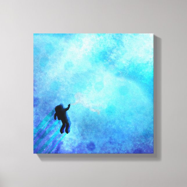 Impressão Em Tela O Oceano Acima - Tela Vibrante (Frente)