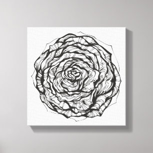 Impressão Em Tela O Ornamental abstrato aumentou 6