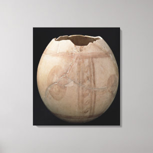 Impressão Em Tela O ovo da avestruz cortou sob a forma de um vaso de