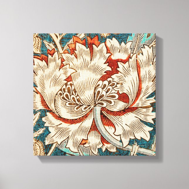 Impressão Em Tela O padrão de Honeysuckle (William Morri-1876) (Frente)