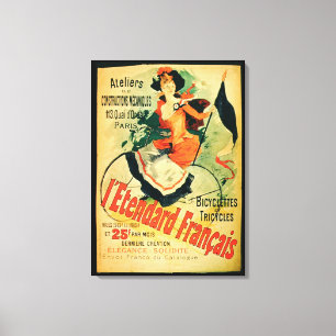 Impressão Em Tela "O padrão francês", propaganda de poster 'comeu