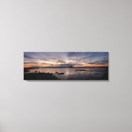 Impressão Em Tela O panorama solar do Lago Myvatn