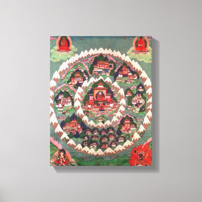 Impressão Em Tela O Paraíso de Shambhala, Banner Tibetano (Frente)