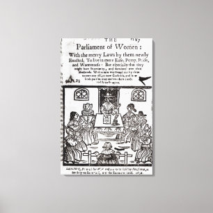 Impressão Em Tela O Parlamento das Mulheres, 1656