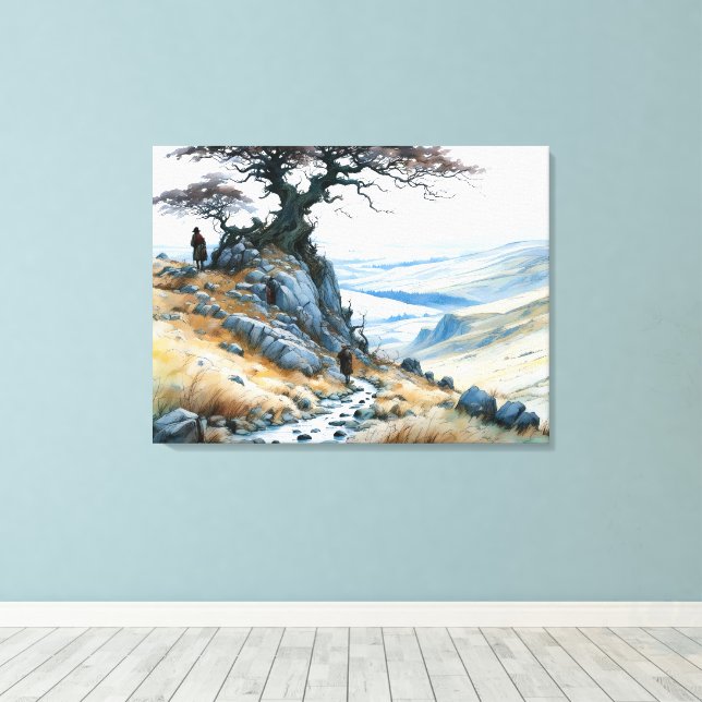 Impressão Em Tela O Passado das Montanhas (Insitu(piso de madeira))