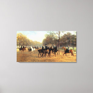 Impressão Em Tela O passeio da manhã, fileira podre, Hyde Park, 189