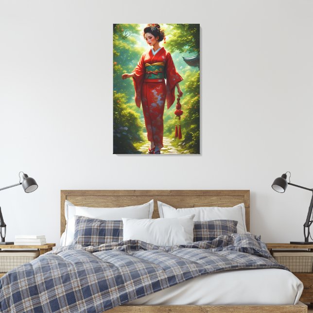 Impressão Em Tela O Passeio do Quimono (Insitu(Quarto))