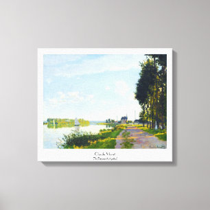 Impressão Em Tela O passeio em Argenteuil Claude Monet