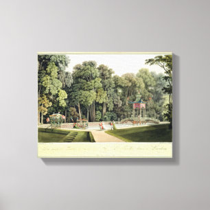 Impressão Em Tela O pavilhão chinês nos jardins de Laxenburg, Vie