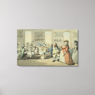 Impressão Em Tela O pequeno almoço, das "cenas no banho" (w/c &