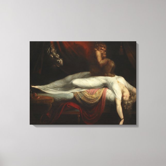 Impressão Em Tela O Pesadelo (de Henry Fuseli) (Frente)