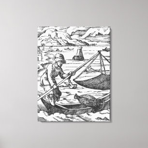 Impressão Em Tela O pescador