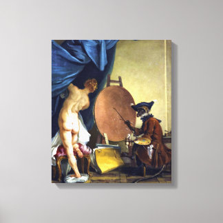 Impressão Em Tela O Pintor Macaco