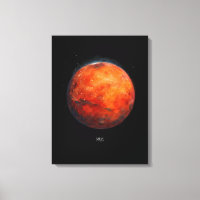 O Planeta Vermelho: Mars Watercolor