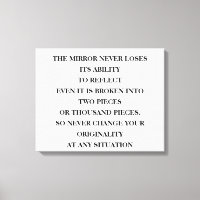 O poder do eterno do espelho para refletir, não im