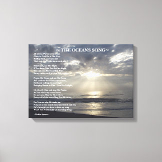 IMPRESSÃO EM TELA O POEMA DE CANÇÃO DOS OCEANOS