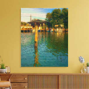 Impressão Em Tela O pôr do sol no velho buraco do regador