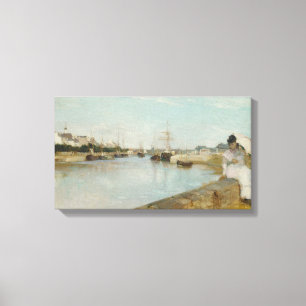 Impressão Em Tela O porto em Lorient, 1869 (óleo em canvas)