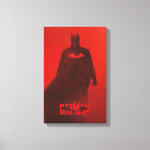Impressão Em Tela O Poster Teatral da Chuva Vermelha do Batman