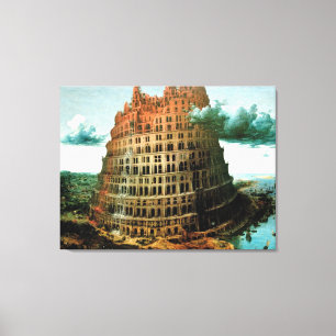 Impressão Em Tela O "pouco" de Pieter Bruegel torre de Babel