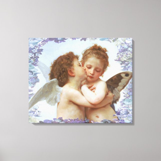 Impressão Em Tela O PRIMEIRO BEIJO, C.1873 William Bourgeau (Frente)