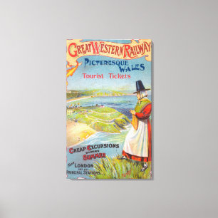 Impressão Em Tela O Promo de Great Western Railray visita a Wales