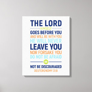 Impressão Em Tela O Próprio Senhor Vai Perante Você, Deuteronomia 