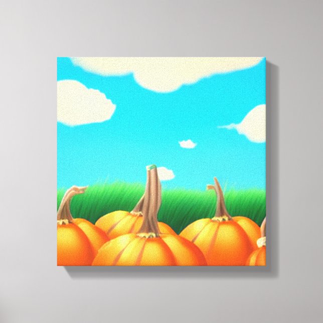 Impressão Em Tela O Pumpkin Patch (Frente)