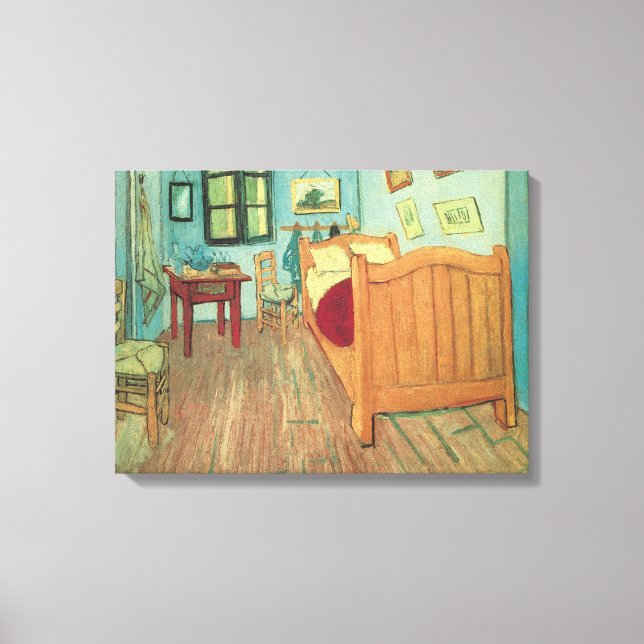 Impressão Em Tela O Quarto de Vincent em Arles (Frente)