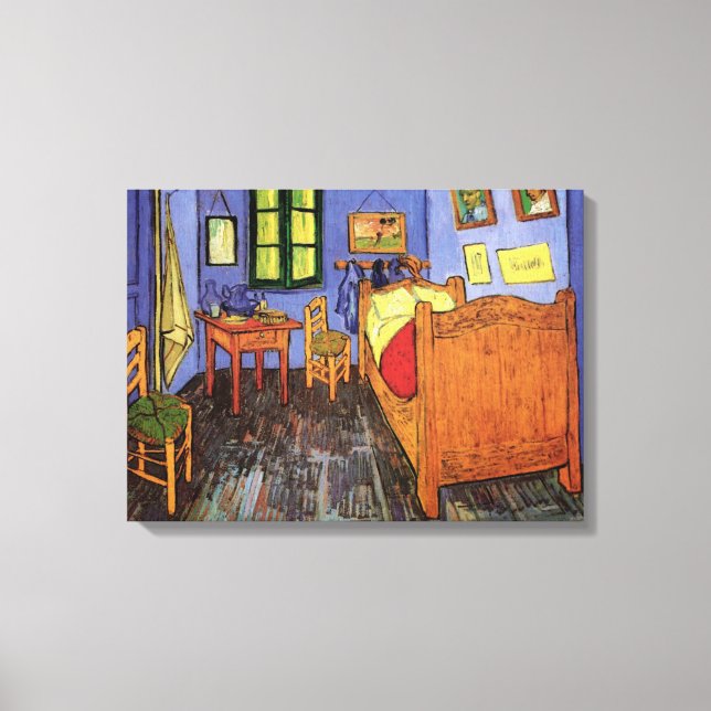 Impressão Em Tela O Quarto de Vincent em Arles (Frente)