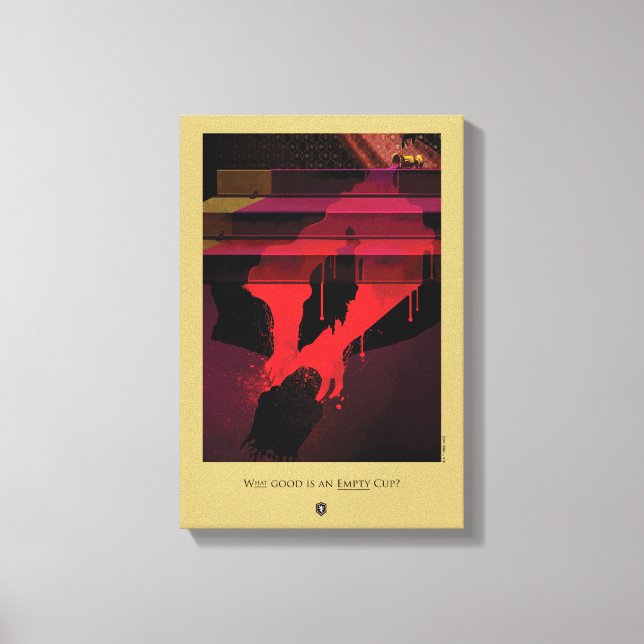 Impressão Em Tela O que é bom é uma taça vazia? (Frente)