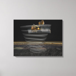 Impressão Em Tela O radar de Mars Reconnaissance Orbiter no trabalho