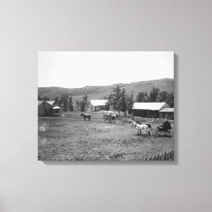 Impressão Em Tela O rancho de Haylie, Crook County, Wyoming, c.1890