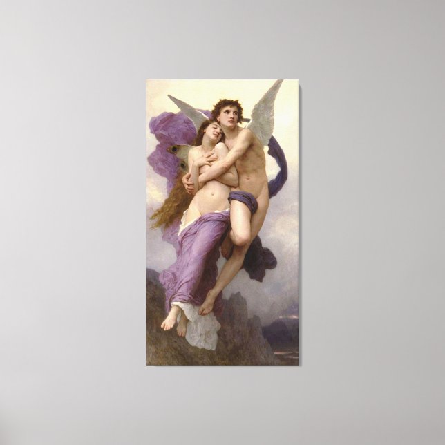 Impressão Em Tela O rapto de Psyche (L'enlèMovement de Psyché) (Frente)