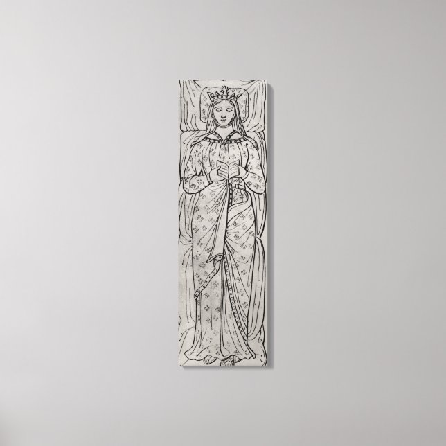 Impressão Em Tela O Recumbante Eleanor da Aquitânia (Frente)