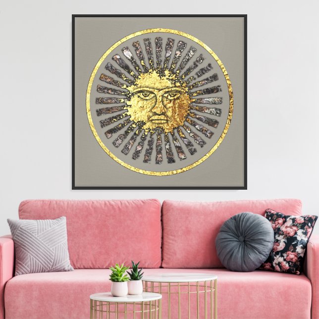 Impressão Em Tela O Sol (Insitu(Sala de estar))