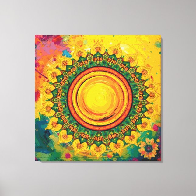 Impressão Em Tela O Sol - Cavas Envolvidas (Frente)
